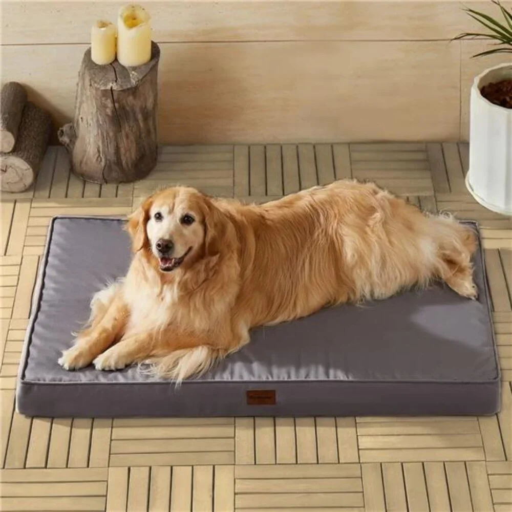 Outdoor Dog Beds for Large Dogs, Waterproof Dog Bed36x27 Inches